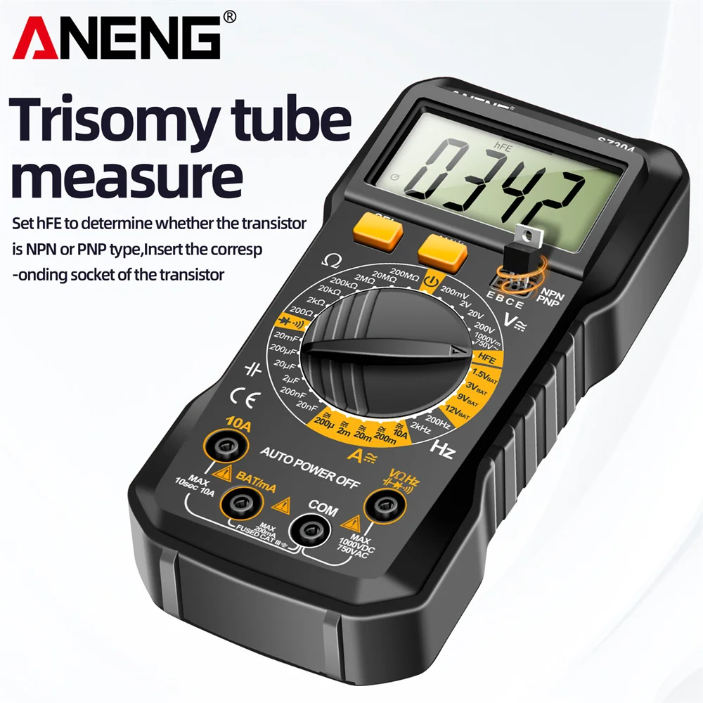 Professional Capacitance Diode Teste ANENG SZ304 Digital Multimeter Detector AC/DC Voltage Current Resistance Triode Electrician