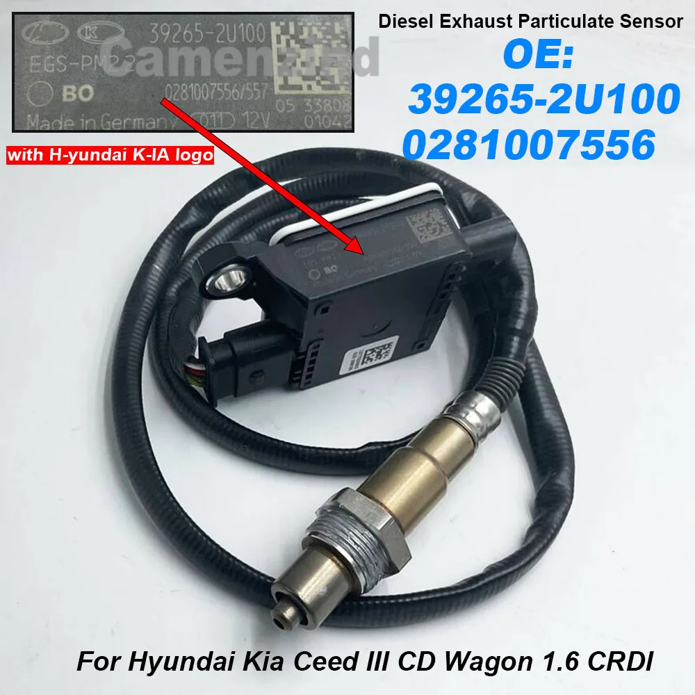 

392652U100 0281007556 39265-2U100 Particulate Matter Sensor PM Sensor 0281007557 For Hyundai Kia Ceed III CD Wagon 1.6 CRDI