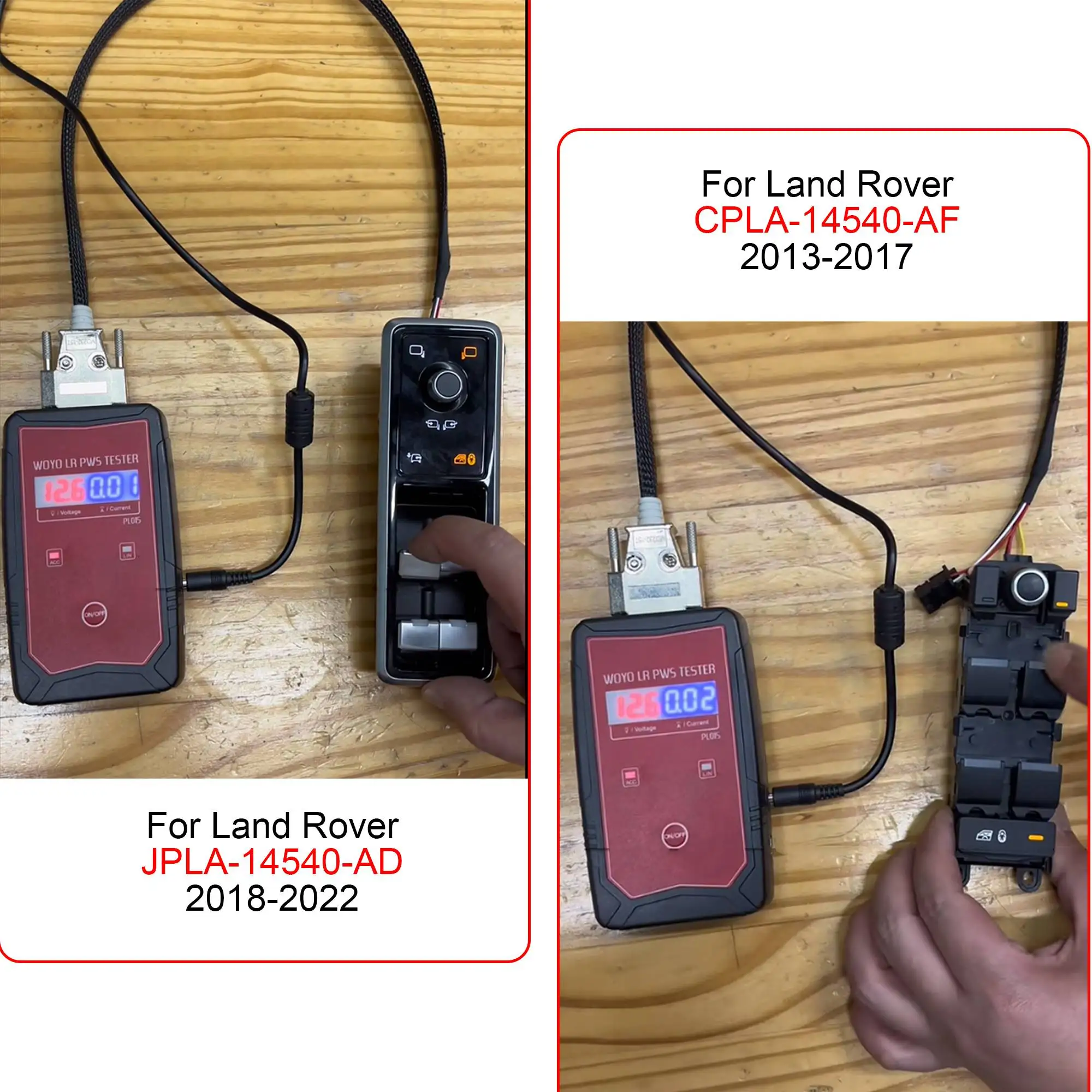 PWS-Tester für Land Rover Power Window Control Switch Tester, für Range Rover Automotive Glass Lifter Diagnosetool