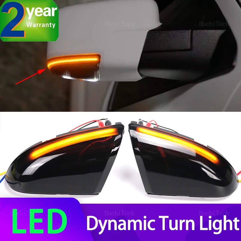 Dynamiczne kierunkowskazy LED do Dodge Ram 1500 2500, lampki sygnalizacyjne w lusterkach wstecznych, migacze, repeater