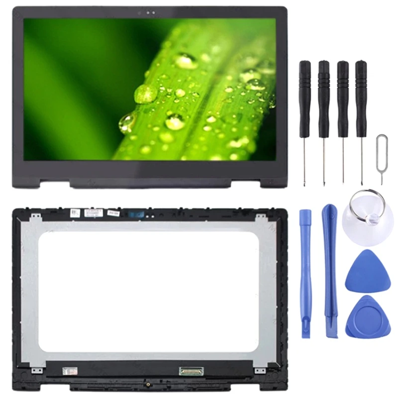 شاشة LCD FHD 1920X1080 40 Pin P58F001 لمحول رقمي 15 5568 5578 مجموعة كاملة مع إطار أسود-TCES