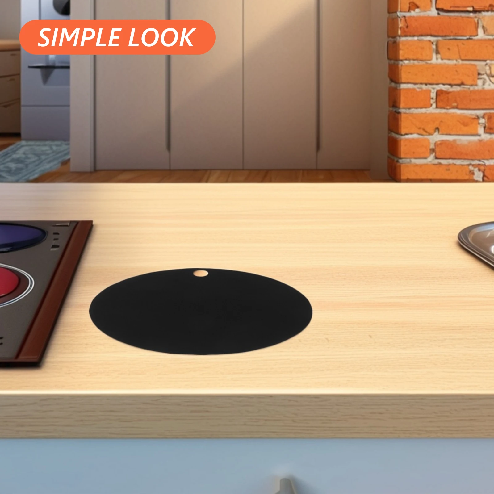 

Heat Resistant Silicone Induction Cooker Mat Oil Stain Resistant Easy Clean Universal Fit For Glass Top Stove Nonstick