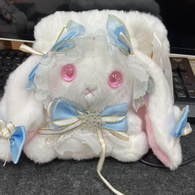 Borsa a tracolla in peluche di coniglio super carino di lusso di nuovo arrivo in stile giapponese Borsa a tracolla regalo di compleanno di alta qualità Cartoon