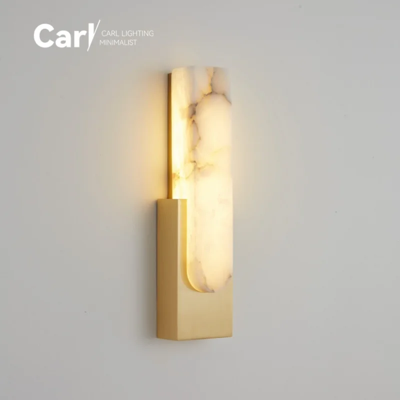 Marble Wall Light Living Room Back Wall Light Modern Chinese Simple Luxury Bedroom Hall Staircase Wall Light