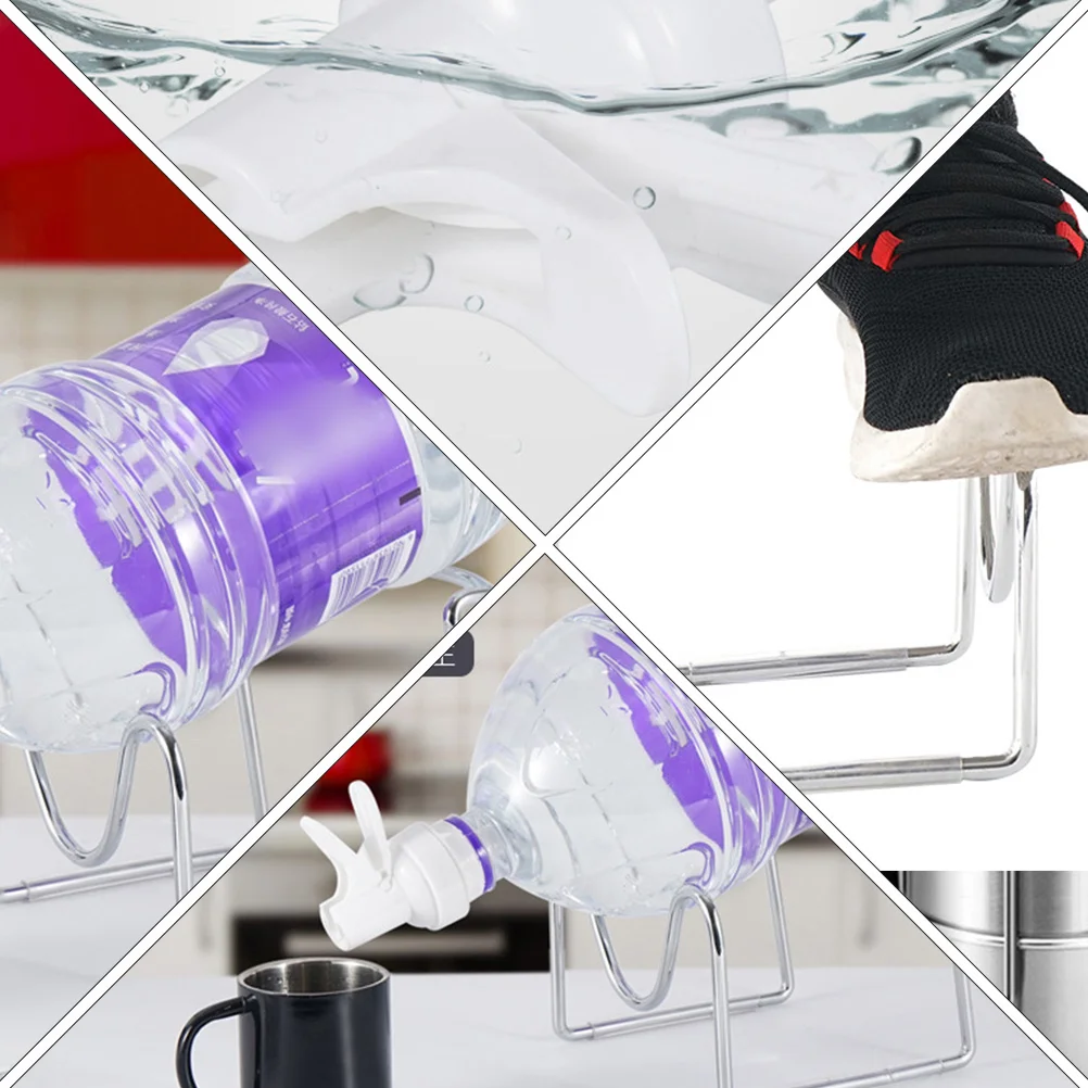 

2Pcs Durable Water Jug Stand U-Shaped Non-Slip Rubber Base Holder for 5L Water Bottle Home Camping Office Travel