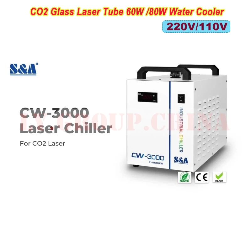 

S&A Water Cool Chiller CW-3000 Series Small Recirculating Professional Industrial Chiller for CO2 Laser Engraving Machine