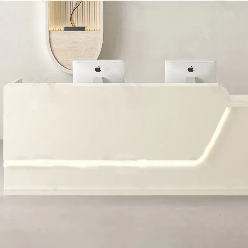 Beauty Premium Reception Desk Glamour Unique Aesthetic Professional Bar Counter Modern Luxury Rezeption Commercial Furniture