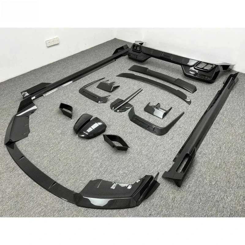 Front Bumper Premium Car Accsori MSY Style Dry Carbon Fiber Body Kits Seri G - Diffuser Spoiler Mirror Cover S Durle 6