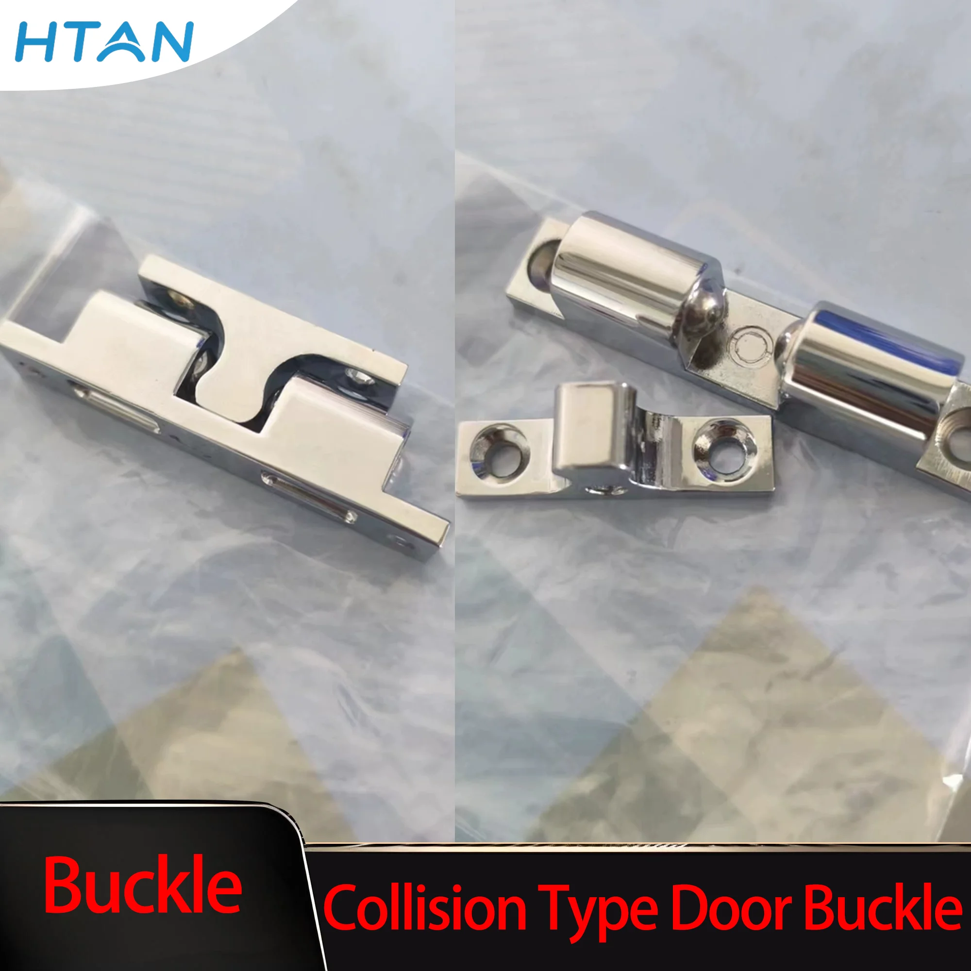 

5pcs Zinc Alloy Door Collision Lock with Spring Steel Ball for Strong Positioning Wardrobe Cabinet Adj Lock Buckle Home Security