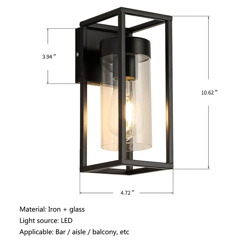 SOFITY estilo americano luz de parede industrial design retrô LED quarto loft luminária interna