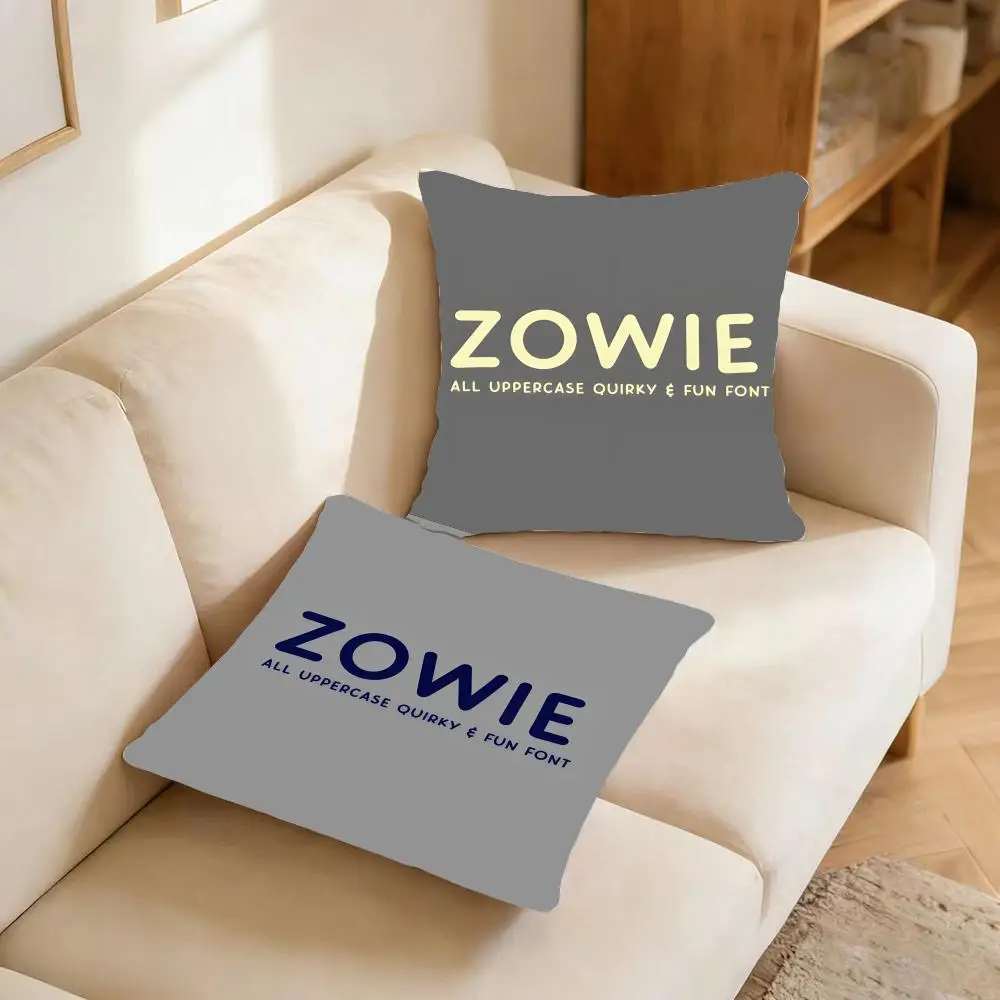 Brand Peripheral Zowie Cushion Cover Warm coral fleece Cute kawaii plush Kawaii mascot throw