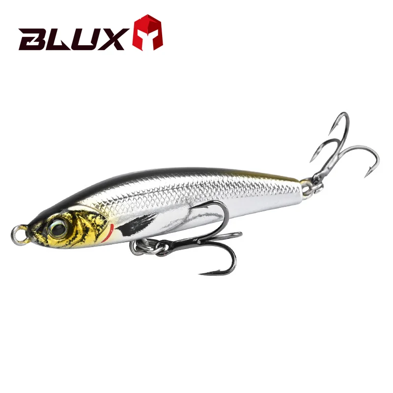 BLUX EXILE Fishing Lure, Lápis Gravidade Afundando, Heavy Stick, Água salgada Lipless Minnow Wobbler, Isca de plástico rígido, 50mm, 8g