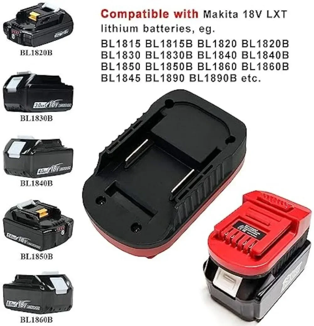 Battery Adapter Converter for Makita 18V Lithium Battery Convert to for Snap-on 18V Lithium Battery Cordless Power Tool Drill