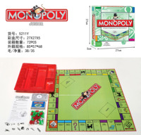 Hot English Version Monopoly World Tour Board Game Cards