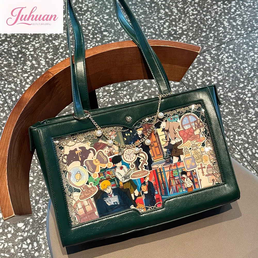 

Original Love Poem Pain Girl Baby Bags Transparent Ltabag Dual-purpose Tote Bag Large Food Capacity Portable Shoulder Bags Women