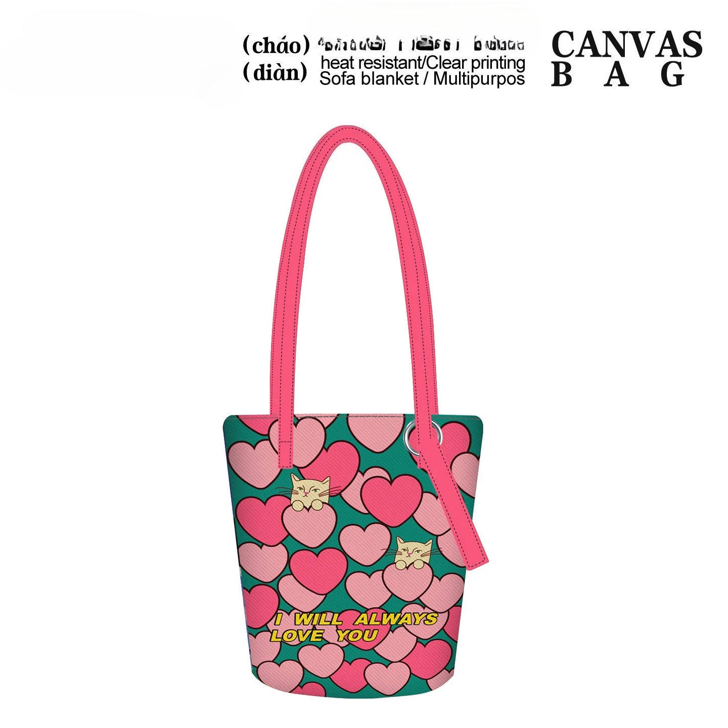 Casual and Fashionable Versatile Handbag Commuter Tote Shoulder Bags for Women Crossbody Bags Extended Bucket Canvas Bag