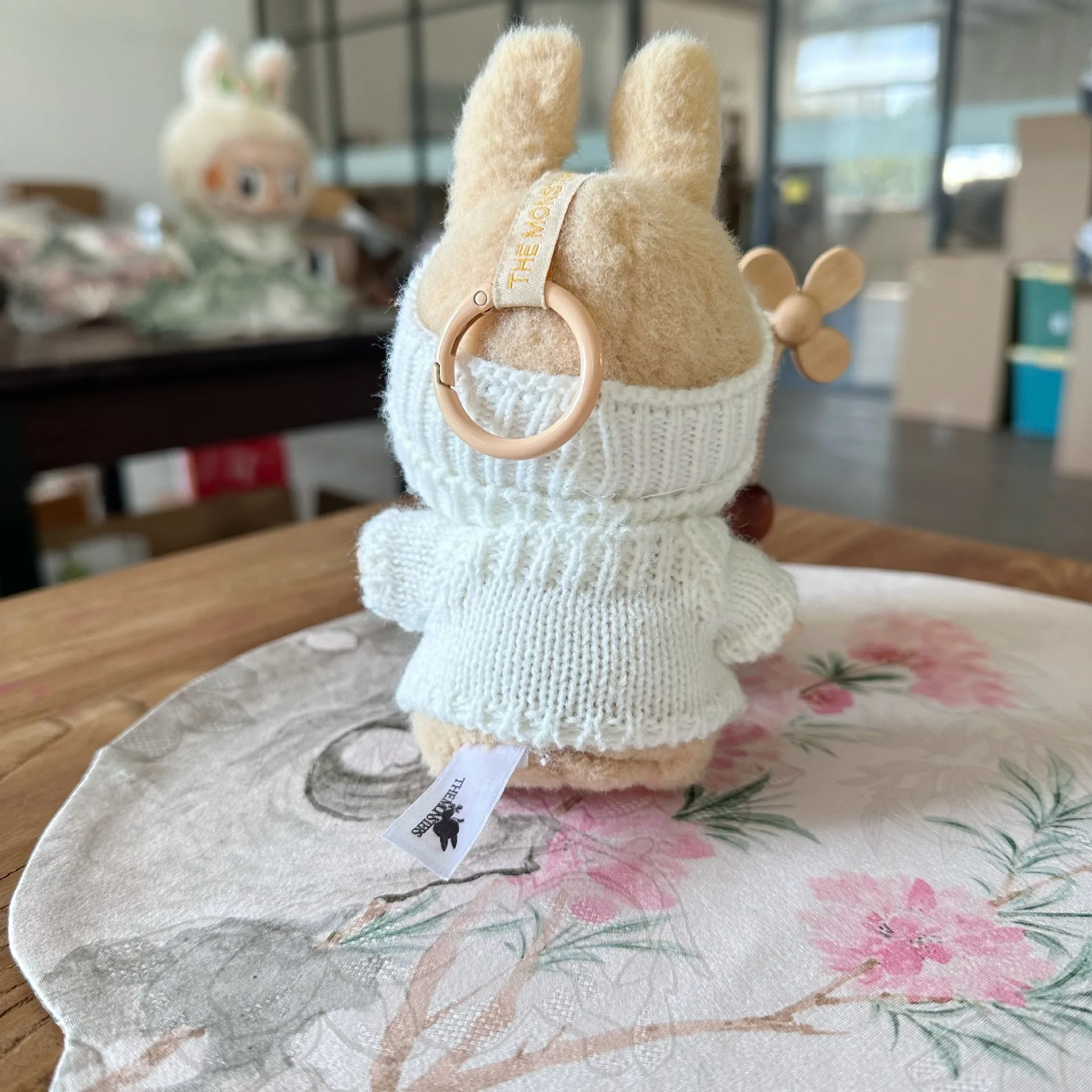 Labubu – vêtements de poupée avec Logo d'ours, ensemble pull d'amour, 17cm, décoration mignonne, petits vêtements, jouet, cadeau d'anniversaire, pas de poupée