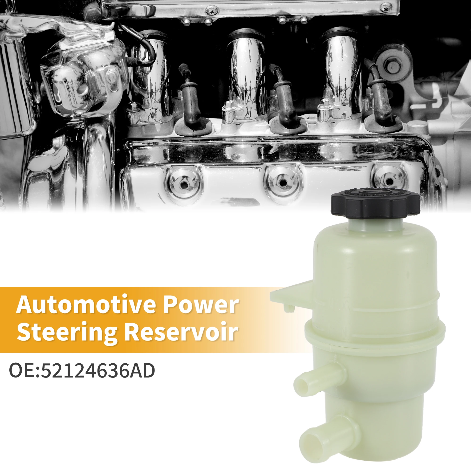 

UXCELL Automotive Power Steering Reservoir No.52124636AD for Jeep Grand Cherokee 2011 2012 2013 2014 2015