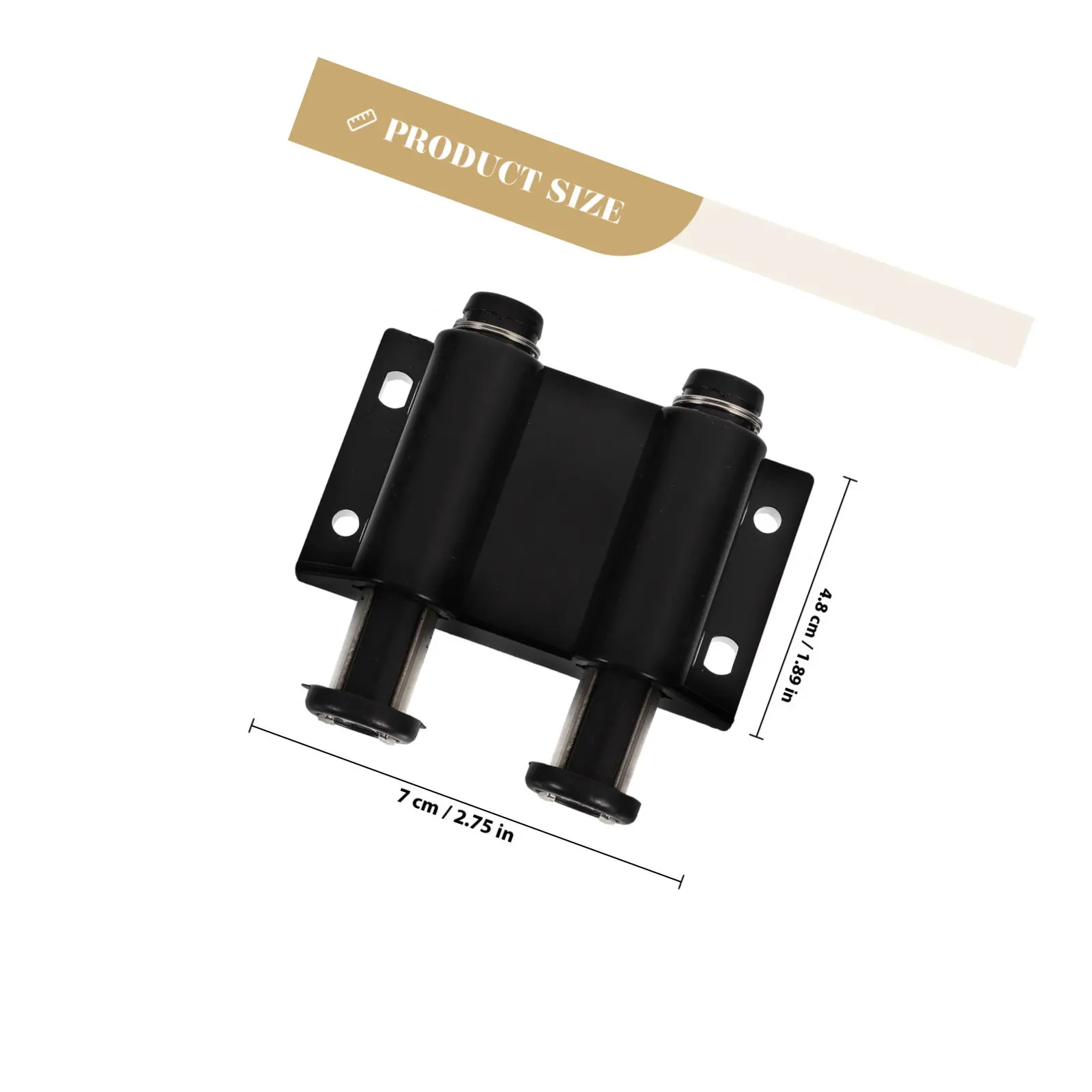 2Pcs Cabinet Door Magnet ABS Strong Rebound Cup Closets Suction Bead Buckles Black for Home Office School Garage