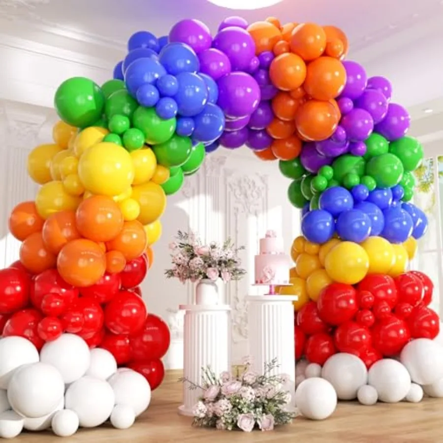 

Balloon Arch Kit - 211Pcs 8 Assorted Colors Balloon Garland Kit for Birthday Party Baby Shower Wedding Anniversary Christmas Pr