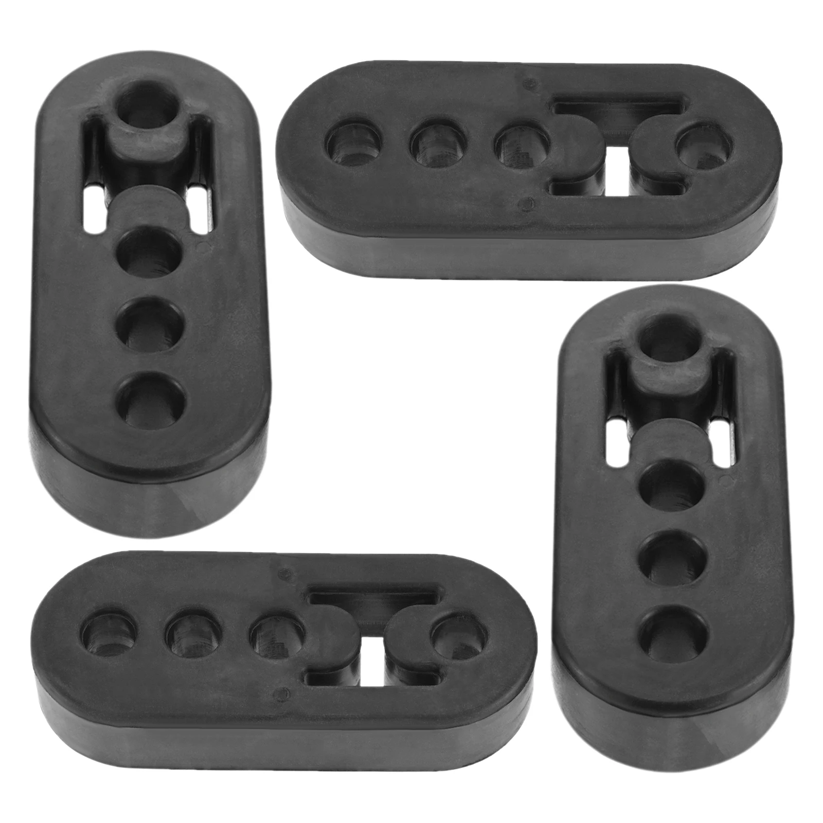 

4Pcs Rubber Car Exhaust Hangers Replacement Exhaust Brackets Reduce Vibration 11*4.5*2.1cm Auto Exterior Accessories