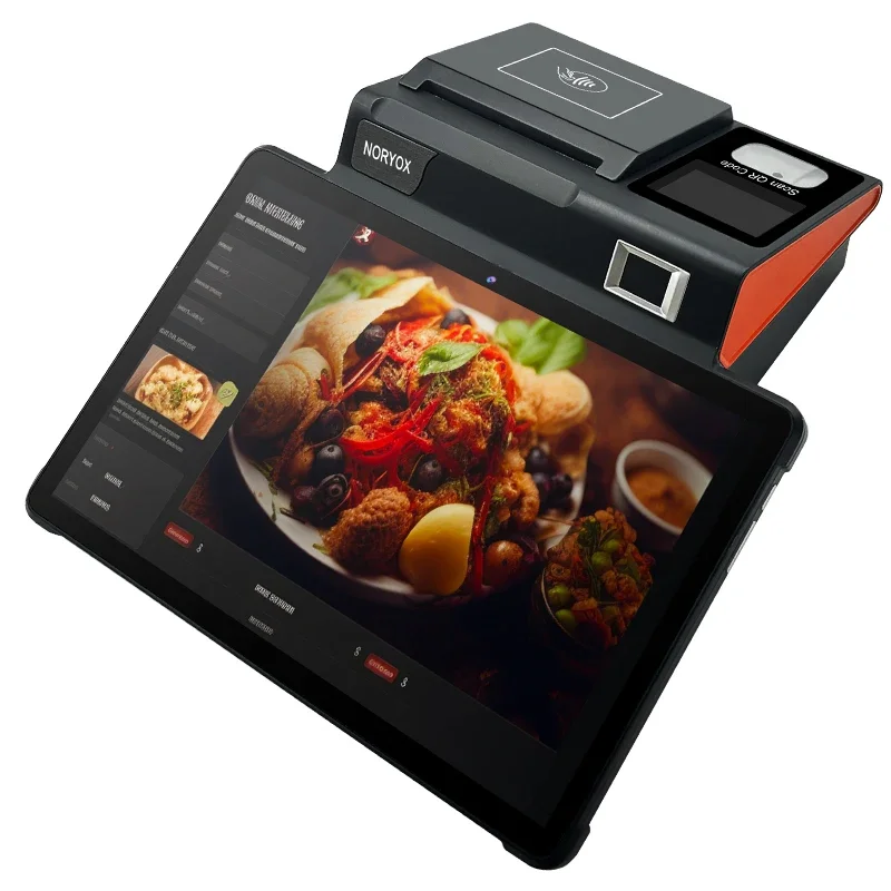 New Noryox Nb11R 4g Wifi Android 13 Desktop Tablet Pos Free Sdk And Demo 11 Inch 4+64GB Handheld Pos For Fiscal Cash Register