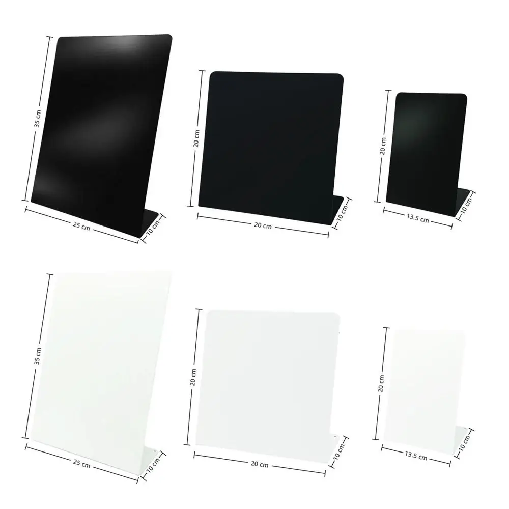 Metal Magnetic Blackboard Vertical Badge Notes Storage Desktop Message Board DIY Design Storage Display Board Message Display