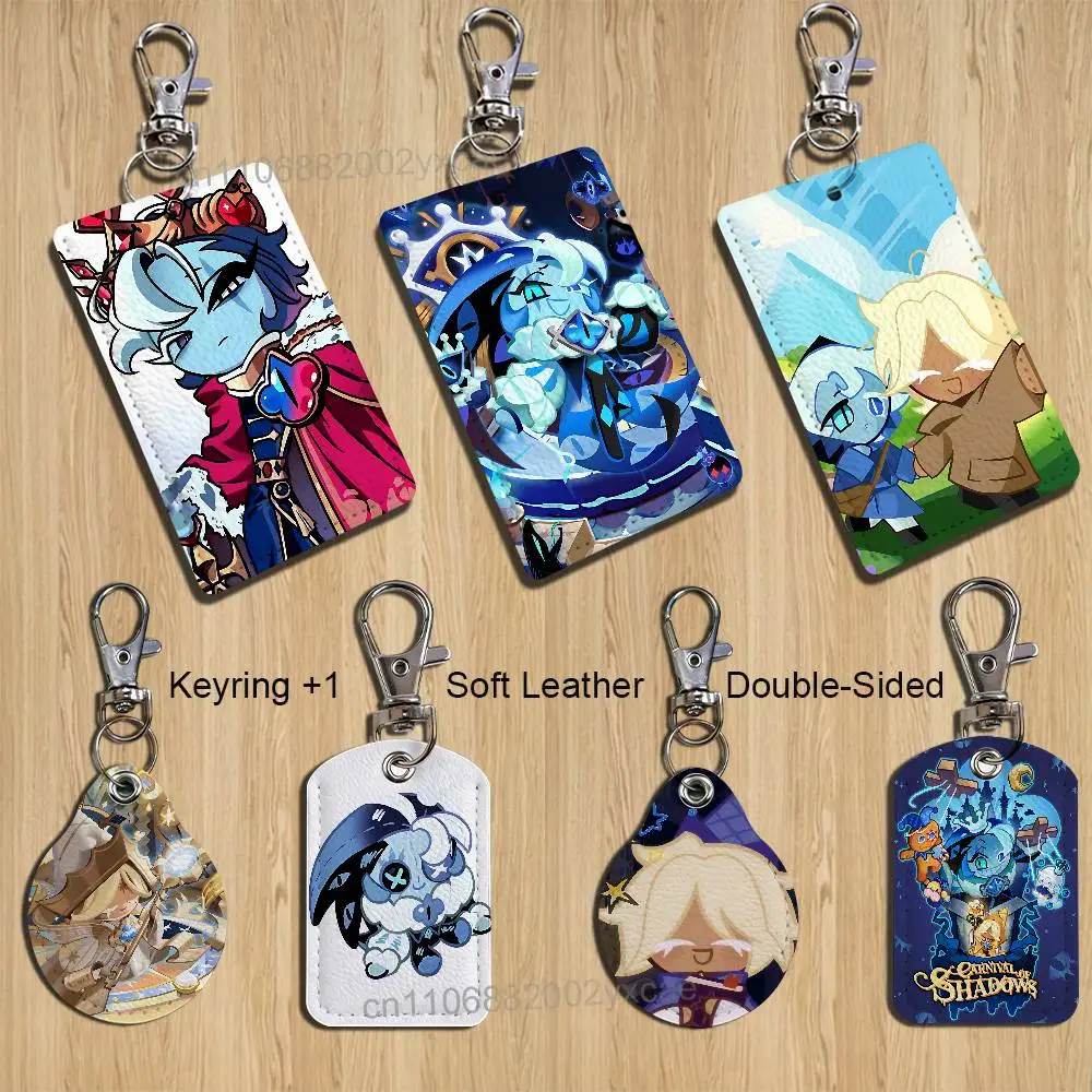 S-Shadow Milk Cookie R-Run kingdom Keychain Holder Suitable For Subway Bank  Bus Case Badge Holder Wallet Card Textured pattern
