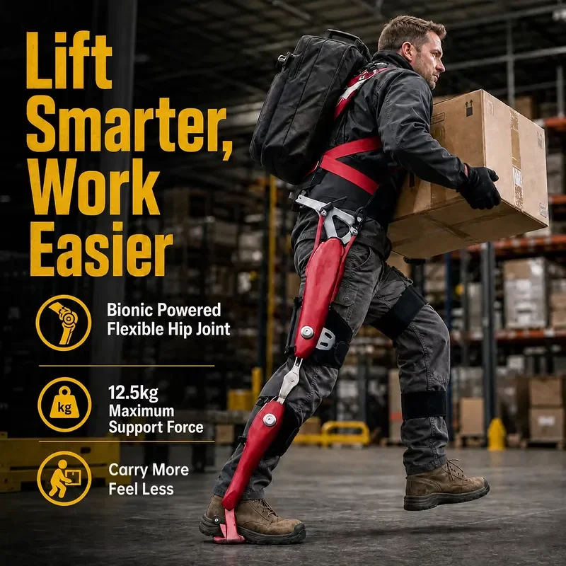 Industrial Passive Back Support Exoskeleton for Warehouse Logistics Material Handling Weight Lifting Assistant Device Passive