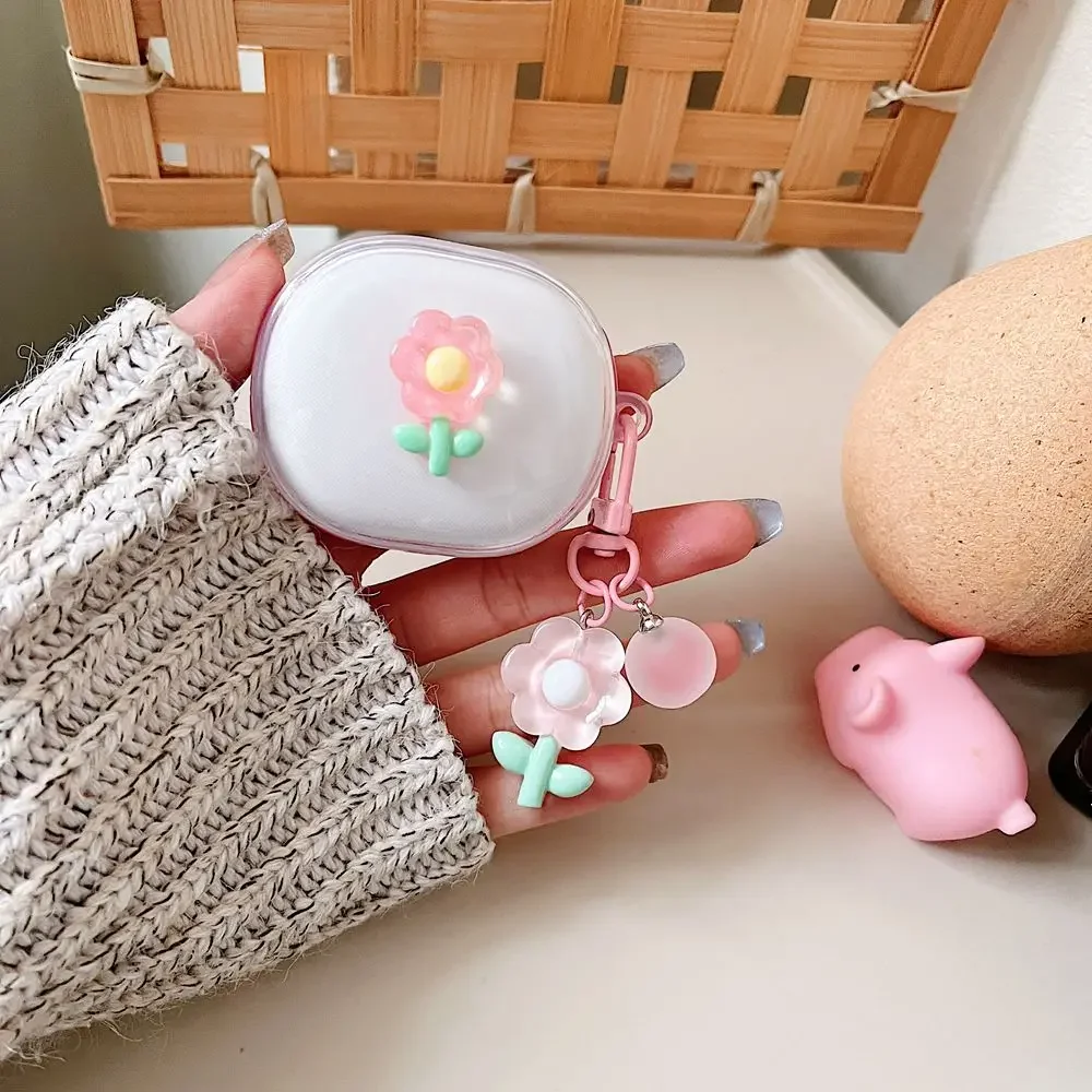 그라디언트 레드미 버즈 4 라이트 케이스, 투명 패턴 꽃 키친 실리콘 이어폰 커버, 귀여운 레드미 버즈 4 라이트 케이스