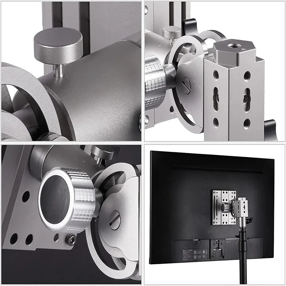 Popular Adjustable 360Degree Rotation Universal Base Detachable Bracket Display Stand Qick Release Plate Photography Accessories