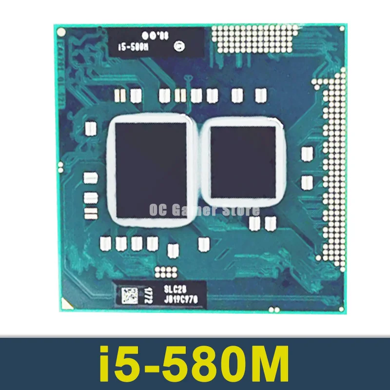 Core i5-580M i5 580M (3M Cache, 2.66GHz - 3.33Ghz, 35W) PGA988 Laptop CPU Processor Compatible with HM55 PM55 HM57 QM57