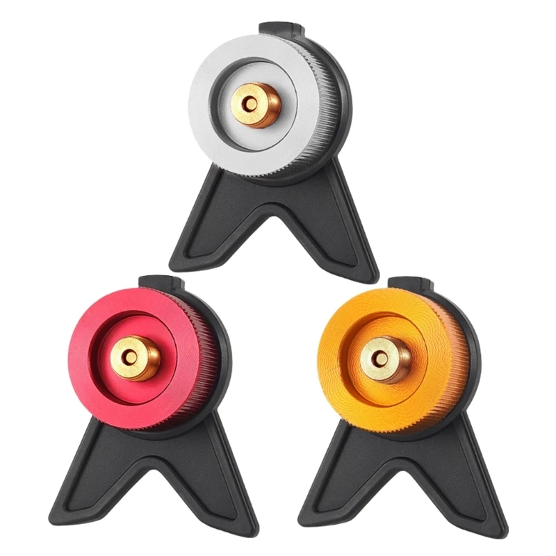 

Gas Tanks Adapter with AntiRoll Bracket Gas Tanks Self-Locking Conversion Stove Head Card Type Camping Furnaces Converter D5QD