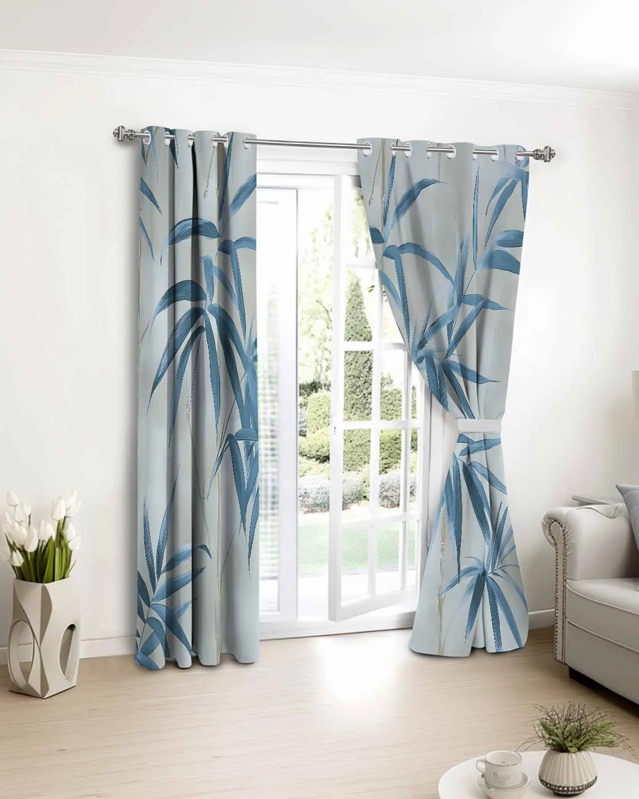 

Modernism Plant Leaf Printed Window Curtains Living Room Bedroom Children Room Modern Home Decor