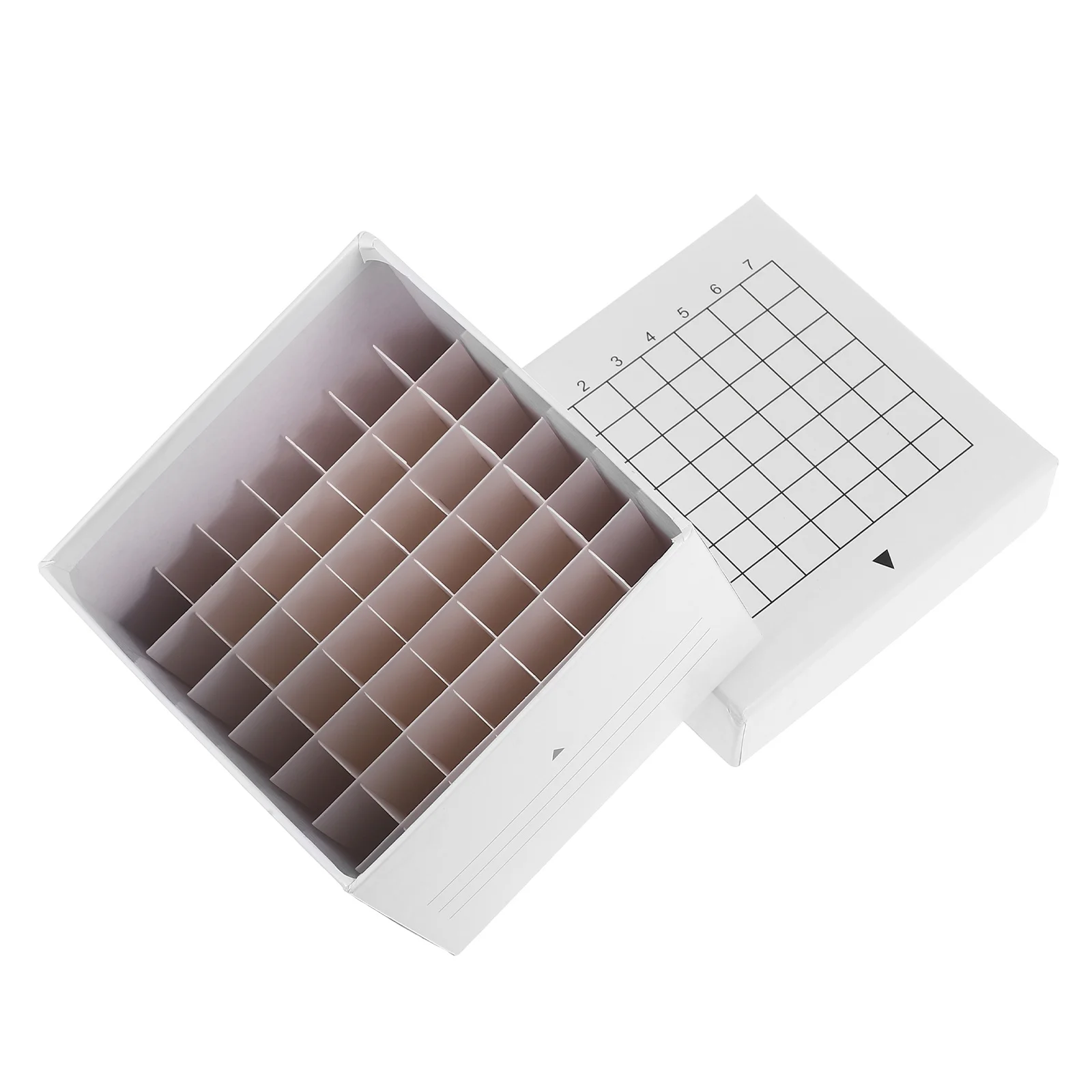 

Tube Box With Grid Freezer-Safe Lab Storage Container For Vials Test Tubes Sample Organizer Laboratory Freezing