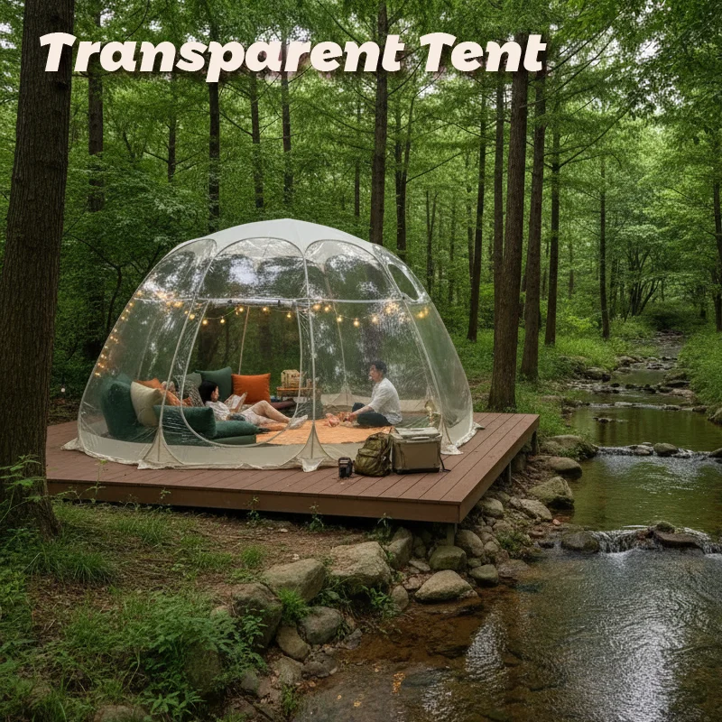 Large Instant Pop-Up Bubble Tent Weatherproof Outdoor Igloo Oversize Camping Pod Patio Screen House Cold Protection