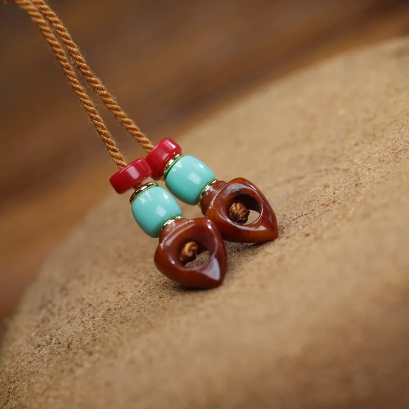 Tibetan Yak Bone Amorphous Buddha Bracelet with TurquoiseSouthern Red Agateand Disciple Beads as Accessories