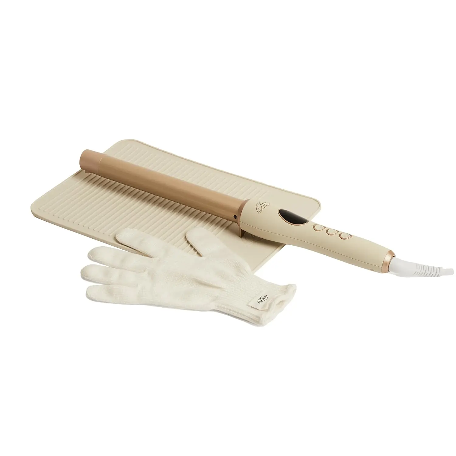 1 Inch Extended Barrel Curling Wand for Long Hair, Professional Salon Quality Styling Tool with Adjustable Heat Settings