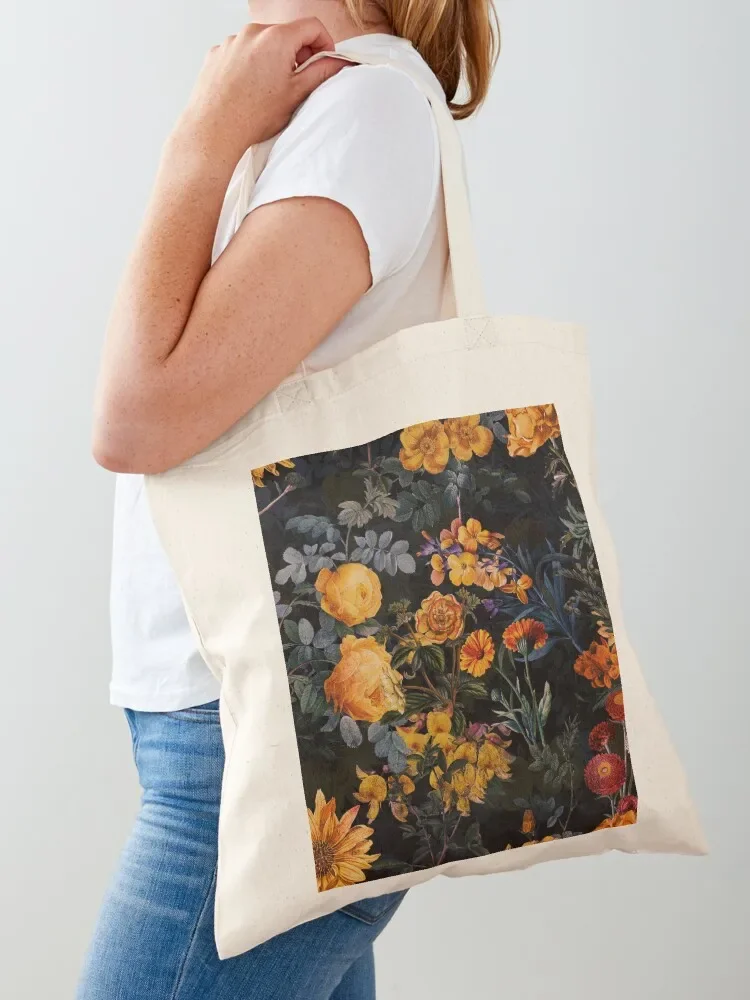 

Vintage Golden Botanical Night Garden Tote Bag Lady bag men's women Women's