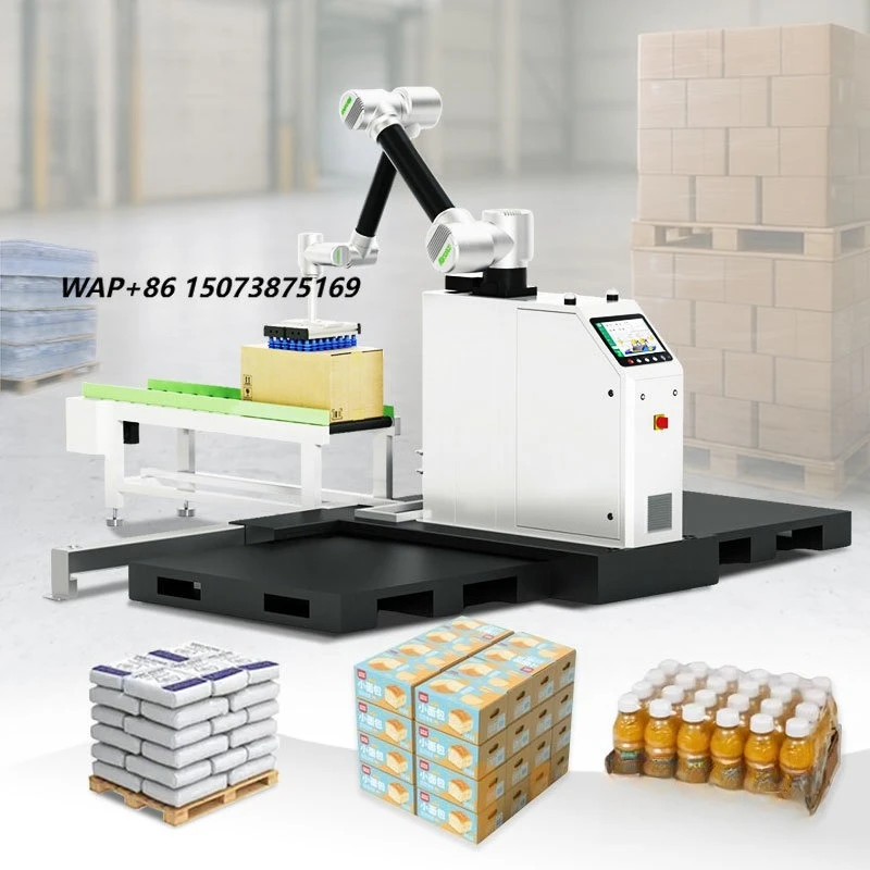Palletizer Mover Stacker Robotic Amr Concrete Paver Robot Moving Palletizing System Machine for Box Pallet