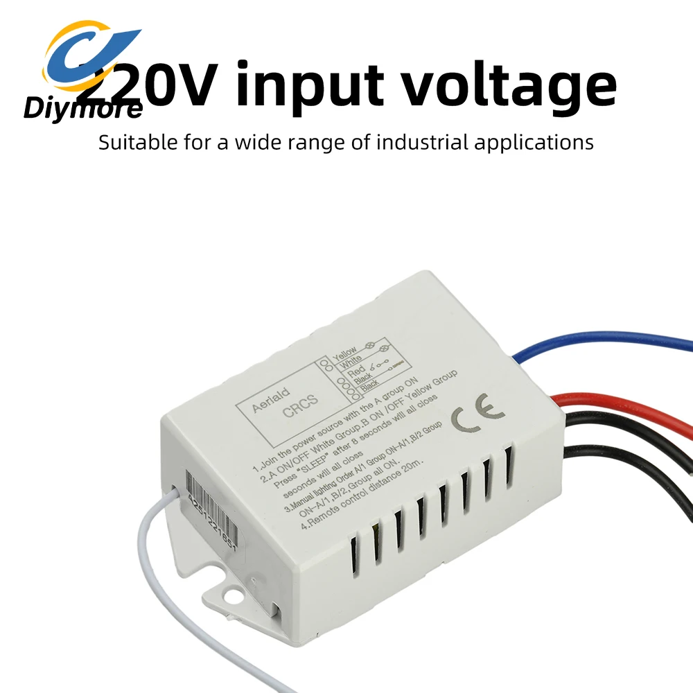1/2/3 Way 220V Wireless Remote Control Switch Lamp Light Digital Wireless Wall Remote Control Switch Receiver Transmitter