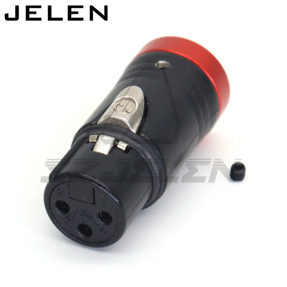 Low-Profile XLR NEUTRIK 3pin XLR female Audio PLUG Red blue black green