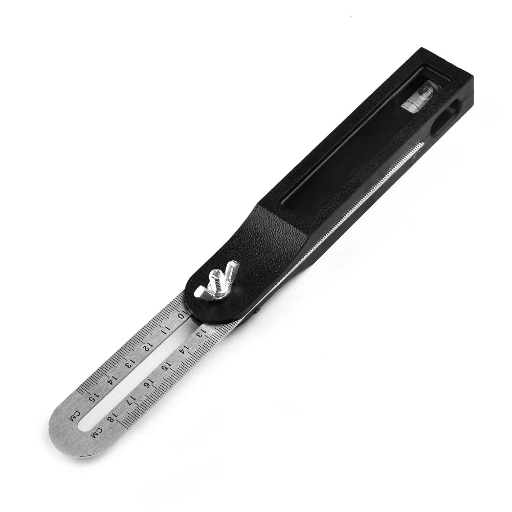 18/22cm Woodworking Scriber Dovetail  Multi Miter Angle Ruler Marking Jig Marking Gauge Polygon Bevel Angles Marking T-Ruler