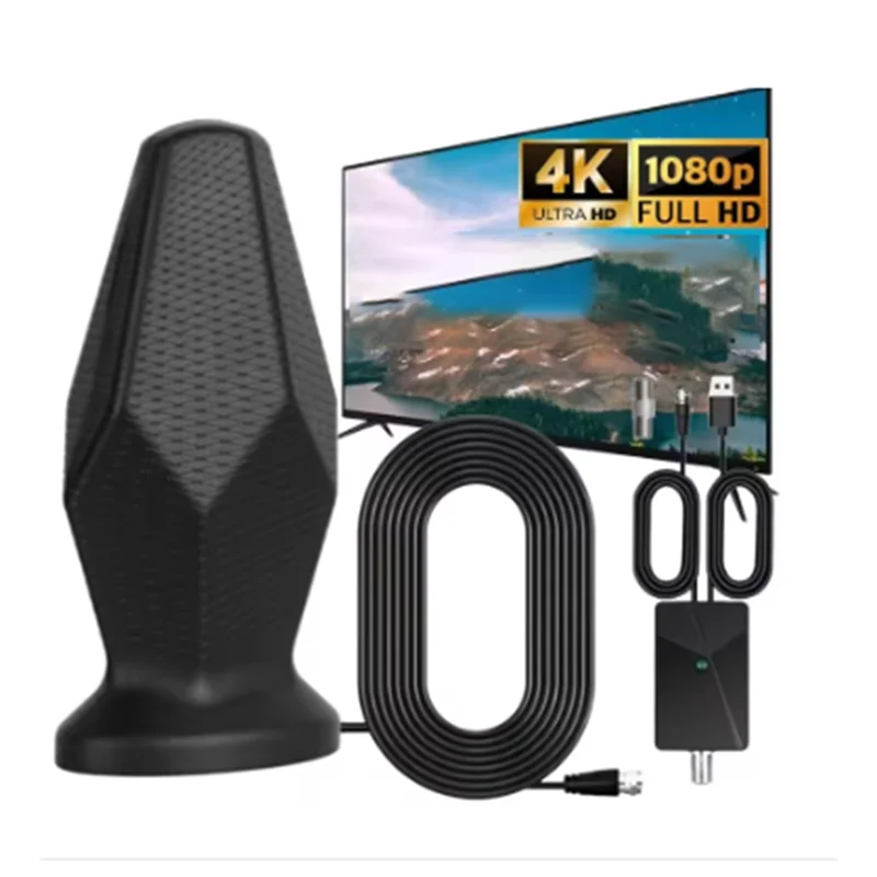 HD Indoor TV Antenna For Smart TV 600+ Miles Long Range Amplifier Signal Booster Local Channels For All Tvs