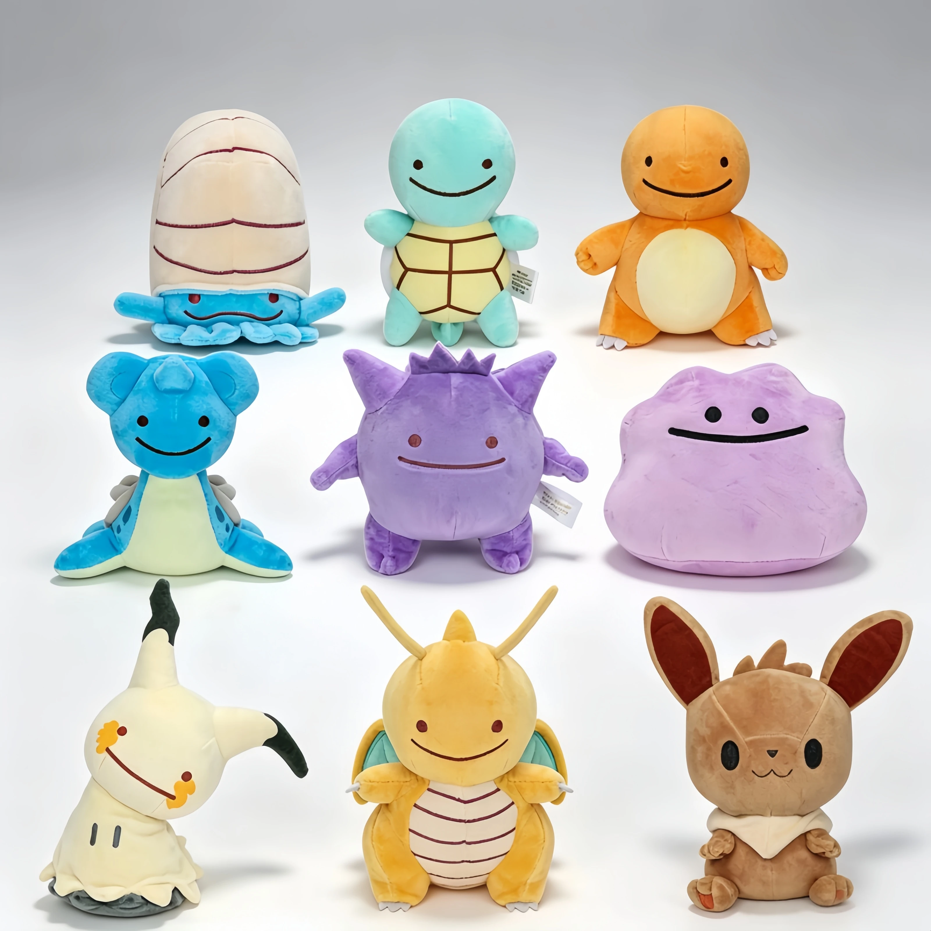 Pokémon Pokopia Dragonite Plush Ditto Transformation Squirtle Charmander Omanyte Plush Charmander Eevee Ditto Lapras Gengar Toy
