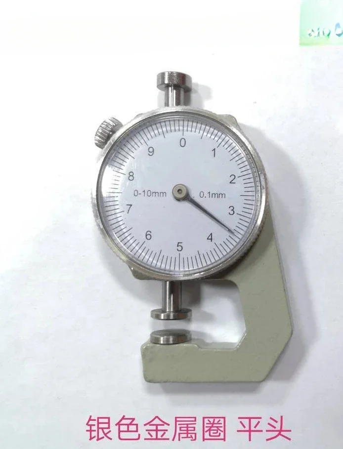 

Measuring thickness with a flat head thickness gauge ranging from 0-10mm to 0-20mm