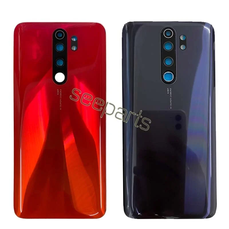 New For Xiaomi Redmi Note 8 Pro Battery Cover Back Glass Panel Rear Housing Case For Redmi Note 8 Pro Back Battery Cover Door