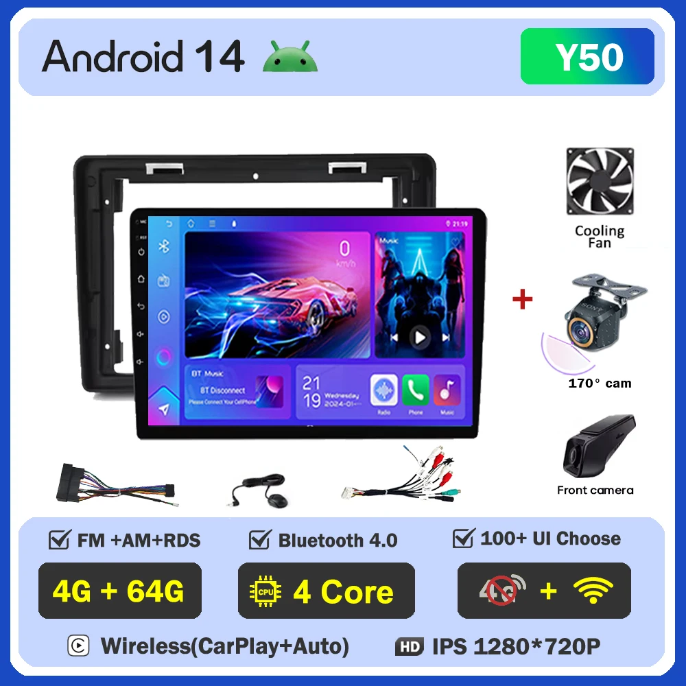 Autoradio voor Citroen C2 C3 2001-2010 Android Multimedia Speler GPS Navigatie Carplay LED Touch Screen Auto Stereo draadloze