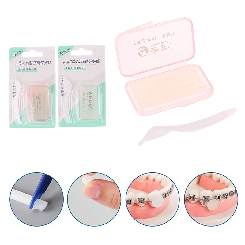 Tandheelkundige Orthodontie Beugel Bescherming Wax Verborgen Brace Dragers Gaven De Voorkeur Aan Mondverzorging Hygiëne Tools Fruit Geur Multi-Smaak Optioneel