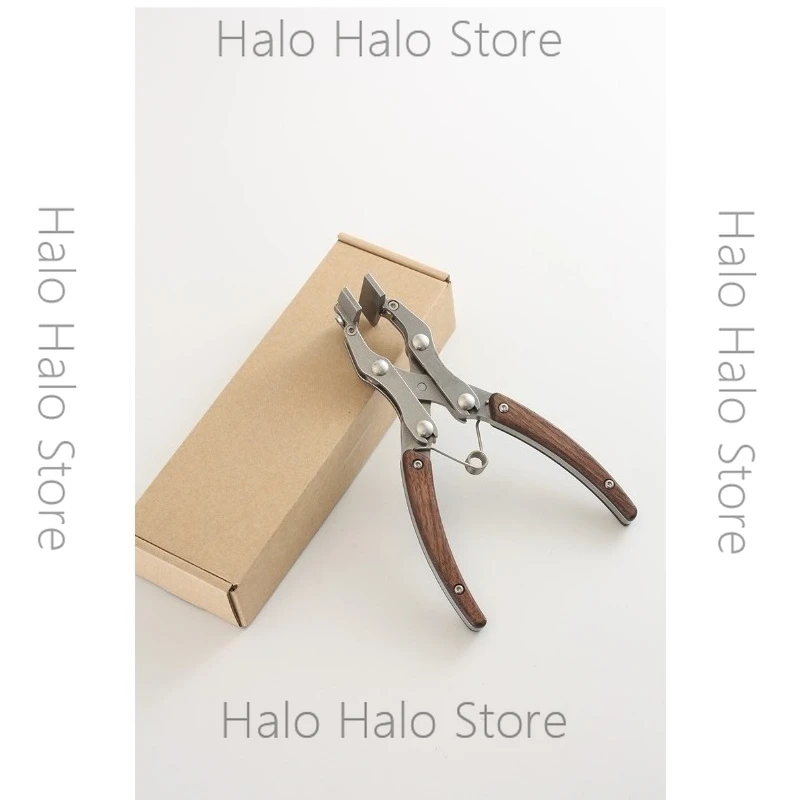 The second generation of cost-effective flat pliers parallel pliers handmade DIY leather pliers clamp 38mm 350g